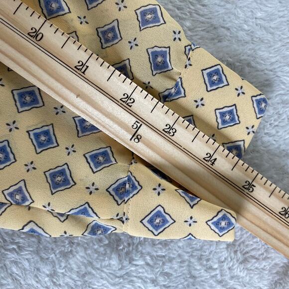 Vintage Pendleton Blouse & Skirt 2pc Set Women 18 Yellow Geometric USA Old Money - Picture 14 of 15